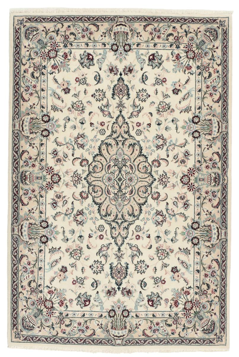 Perzsa szőnyeg Iszfahán Selyemfonal 5'4"x3'6" 5'4"x3'6", Perzsa szőnyeg Kézzel csomózva