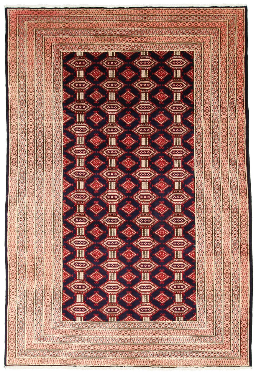 Persisk matta Turkaman 295x200 295x200, Persisk matta Knuten för hand