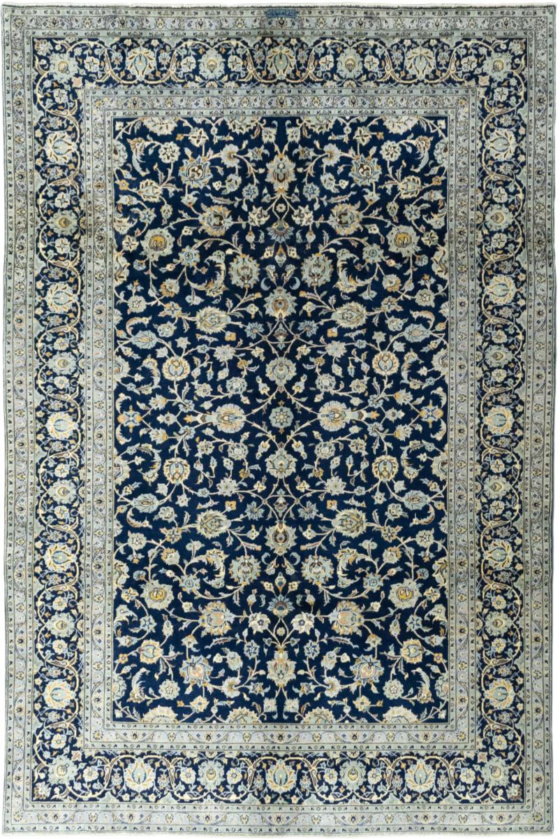 Tapis persan Kashan 10'10"x7'1" 10'10"x7'1", Tapis persan Noué à la main