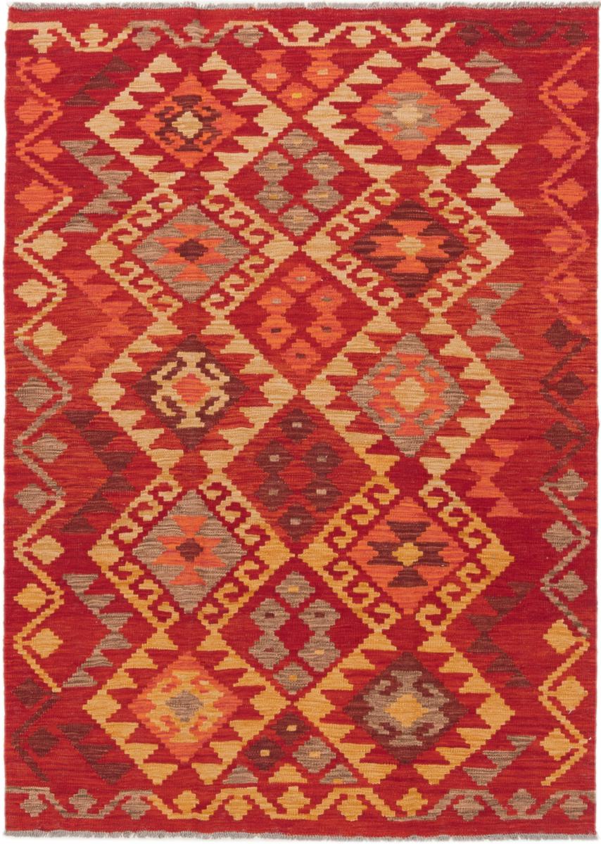 Afghan rug Kilim Afghan 5'11"x4'3" 5'11"x4'3", Persian Rug Woven by hand