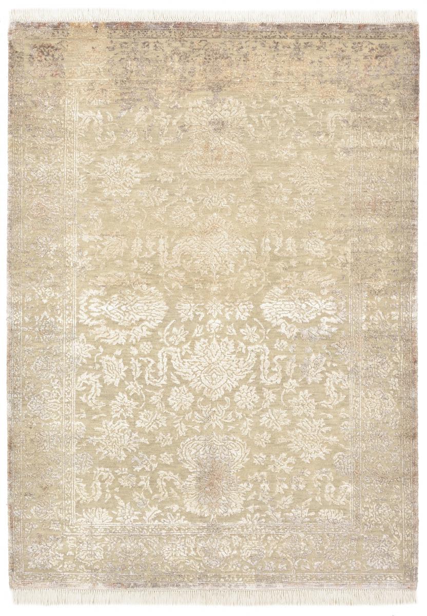 Indo rug Sadraa 5'11"x4'3" 5'11"x4'3", Persian Rug Knotted by hand