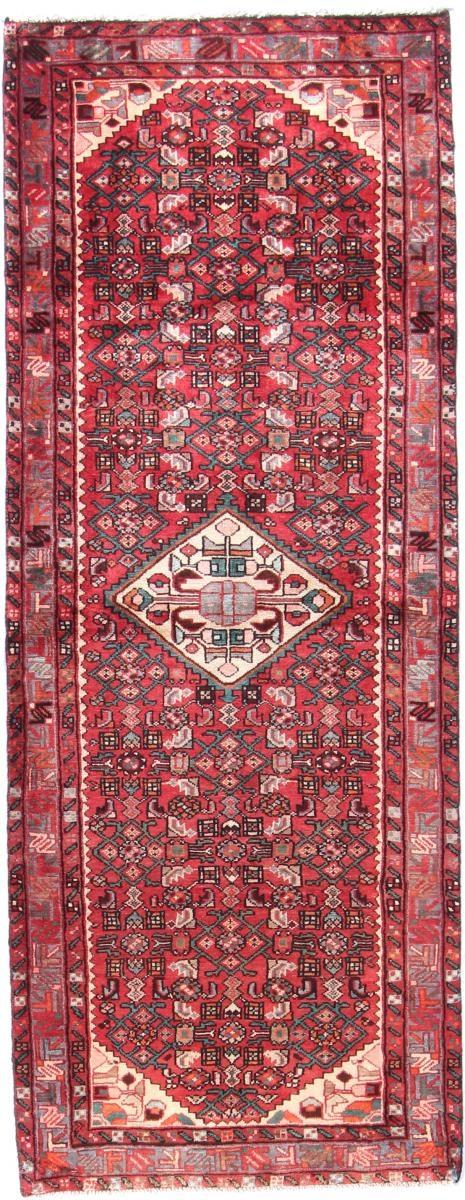 Persian Rug Hamadan 9'5"x3'7" 9'5"x3'7", Persian Rug Knotted by hand