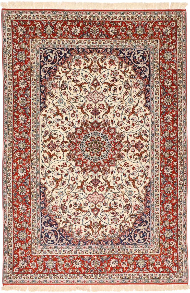 Persisk tæppe Isfahan Silketrend 7'8"x5'1" 7'8"x5'1", Persisk tæppe Knyttet i hånden