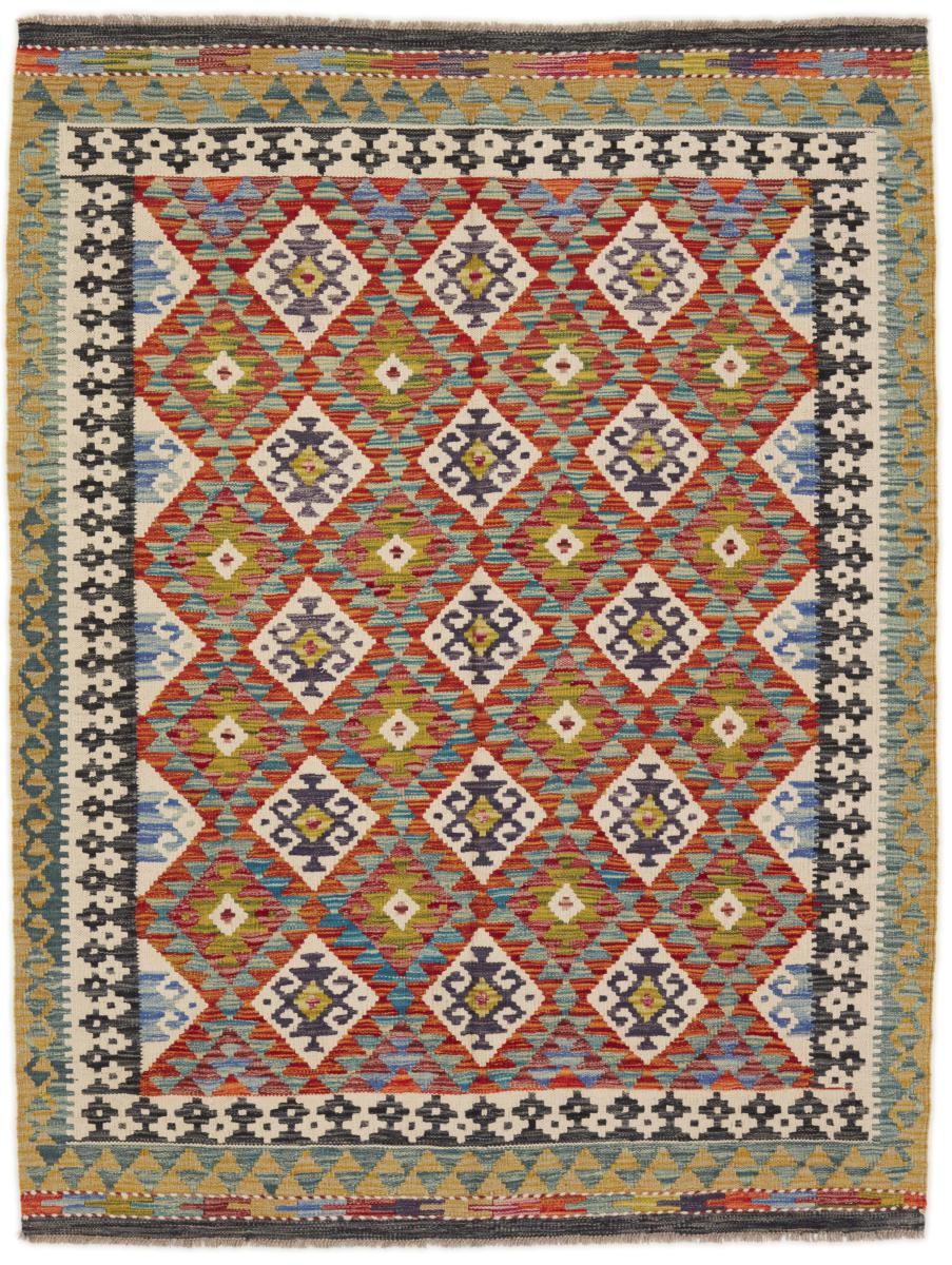 アフガンカーペット キリム アフガン 196x148 196x148,  ペルシャ絨毯 手織り