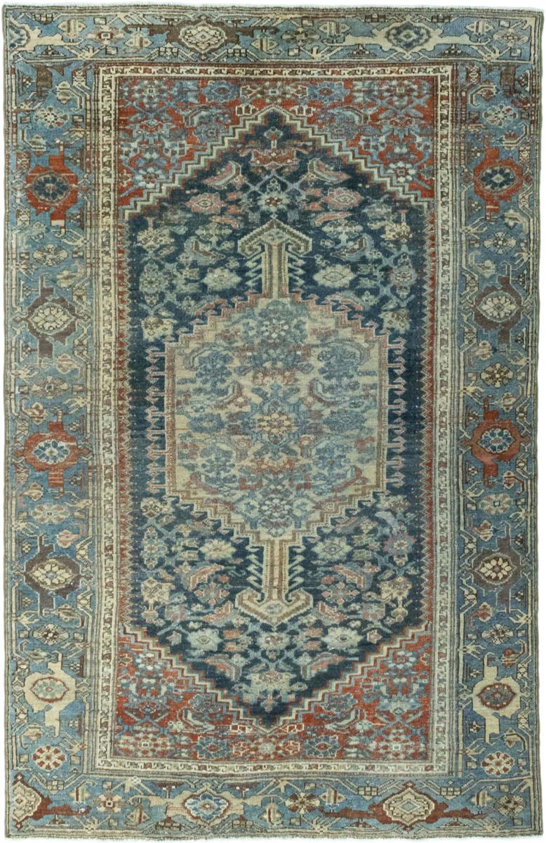 Persian Rug Hamadan 6'6"x4'2" 6'6"x4'2", Persian Rug Knotted by hand