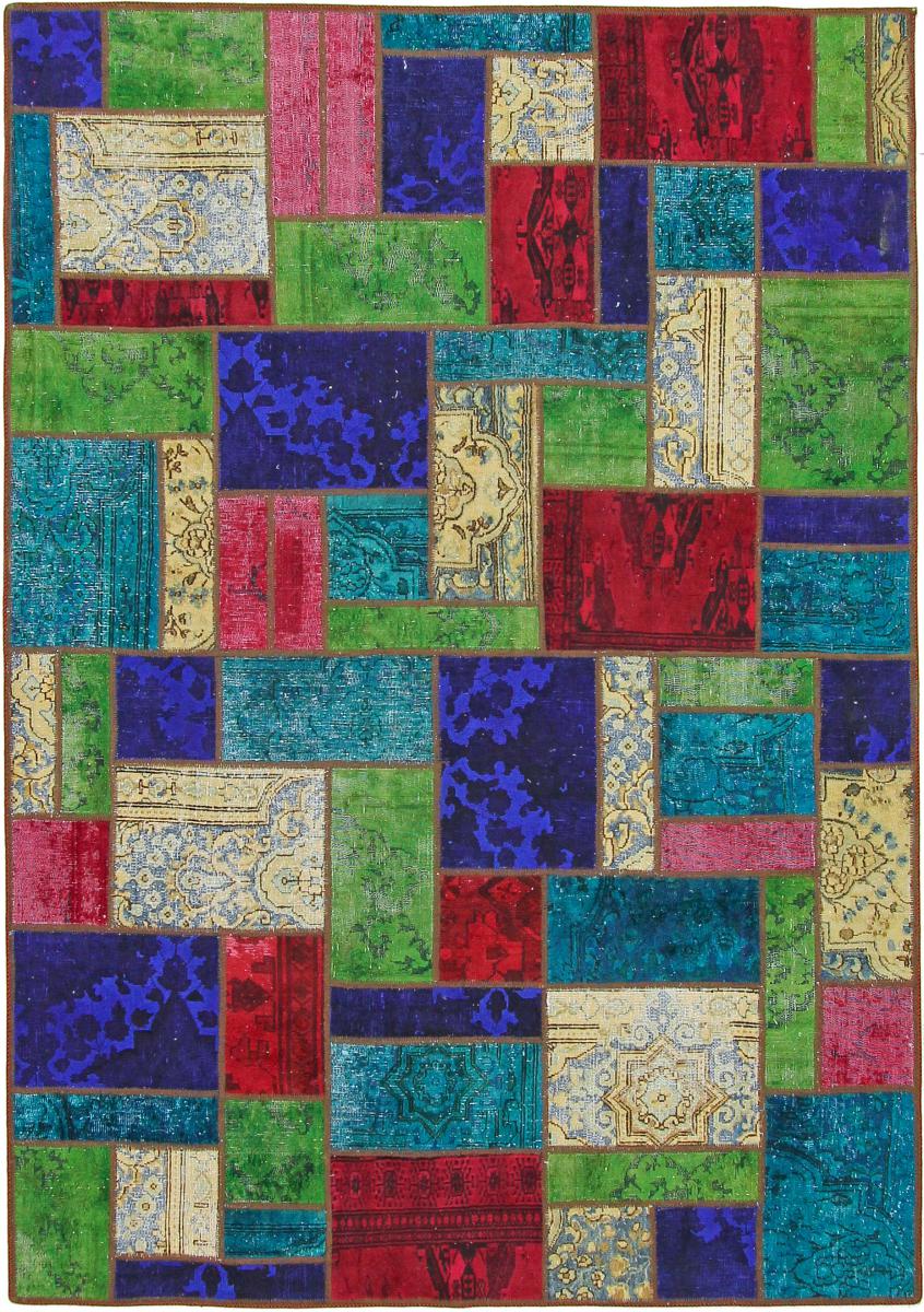 Persian Rug Patchwork 243x170 243x170, Persian Rug Knotted by hand