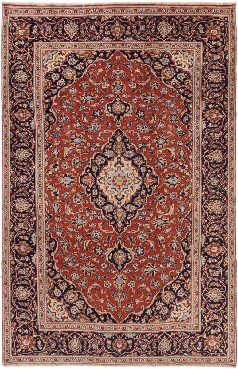 Persian Rug Keshan 9'10"x6'5" 9'10"x6'5", Persian Rug Knotted by hand