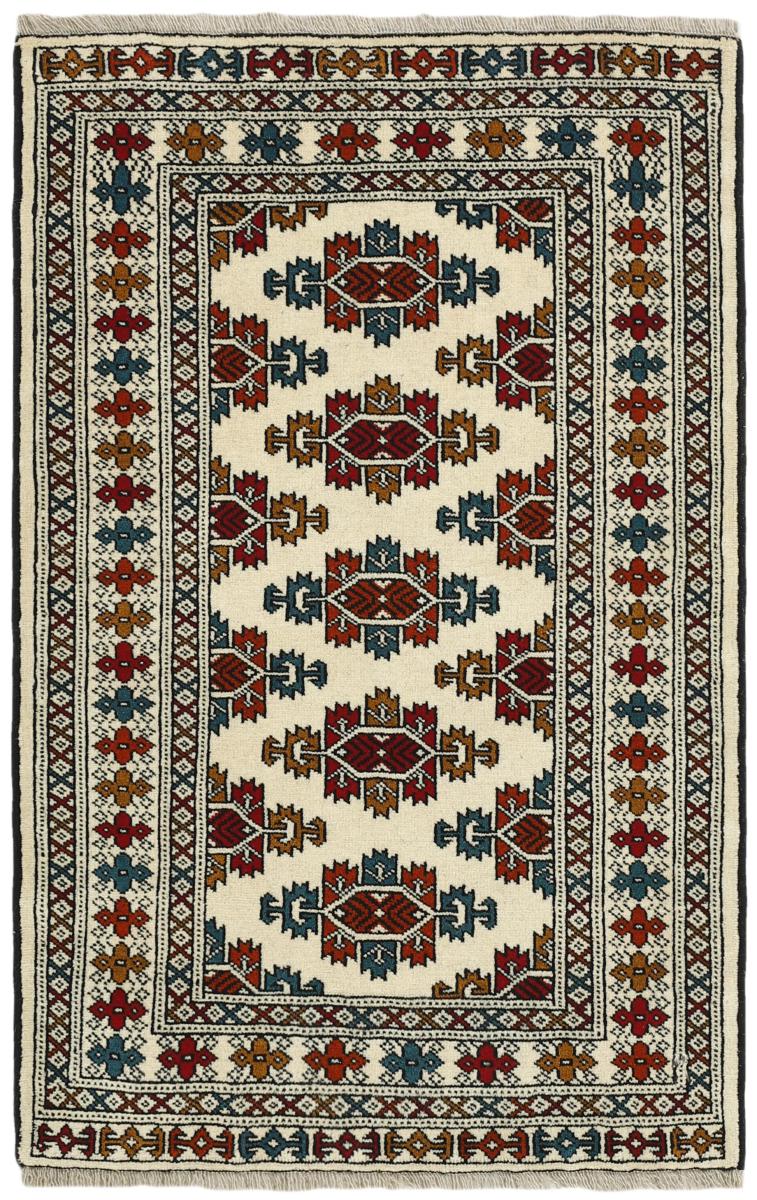 Persisk tæppe Turkaman 131x85 131x85, Persisk tæppe Knyttet i hånden