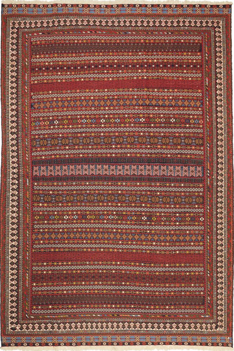 Persian Rug Kilim Fars 9'3"x6'1" 9'3"x6'1", Persian Rug Woven by hand
