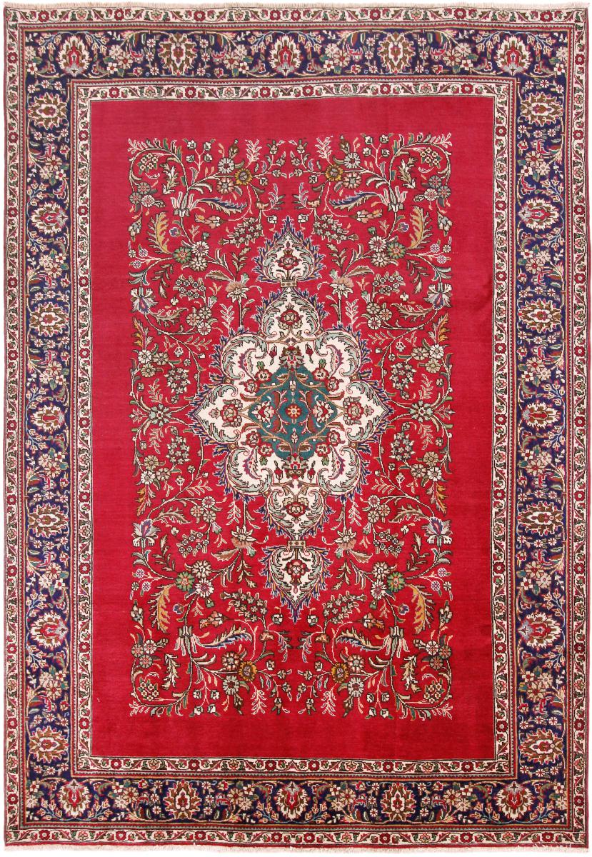 Persian Rug Tabriz 9'10"x6'9" 9'10"x6'9", Persian Rug Knotted by hand