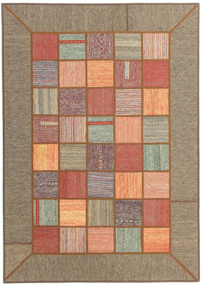 Persian Rug Kilim Patchwork 6'6"x4'8" 6'6"x4'8", Persian Rug Woven by hand