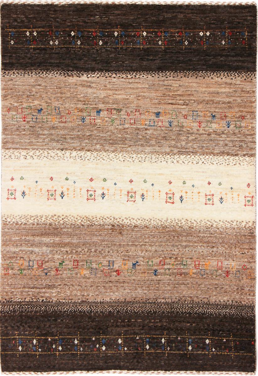 Persian Rug Persian Gabbeh Loribaft Nowbaft 4'8"x3'3" 4'8"x3'3", Persian Rug Knotted by hand