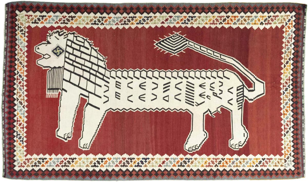  ペルシャ絨毯 キリム Fars Design 302x181 302x181,  ペルシャ絨毯 手織り