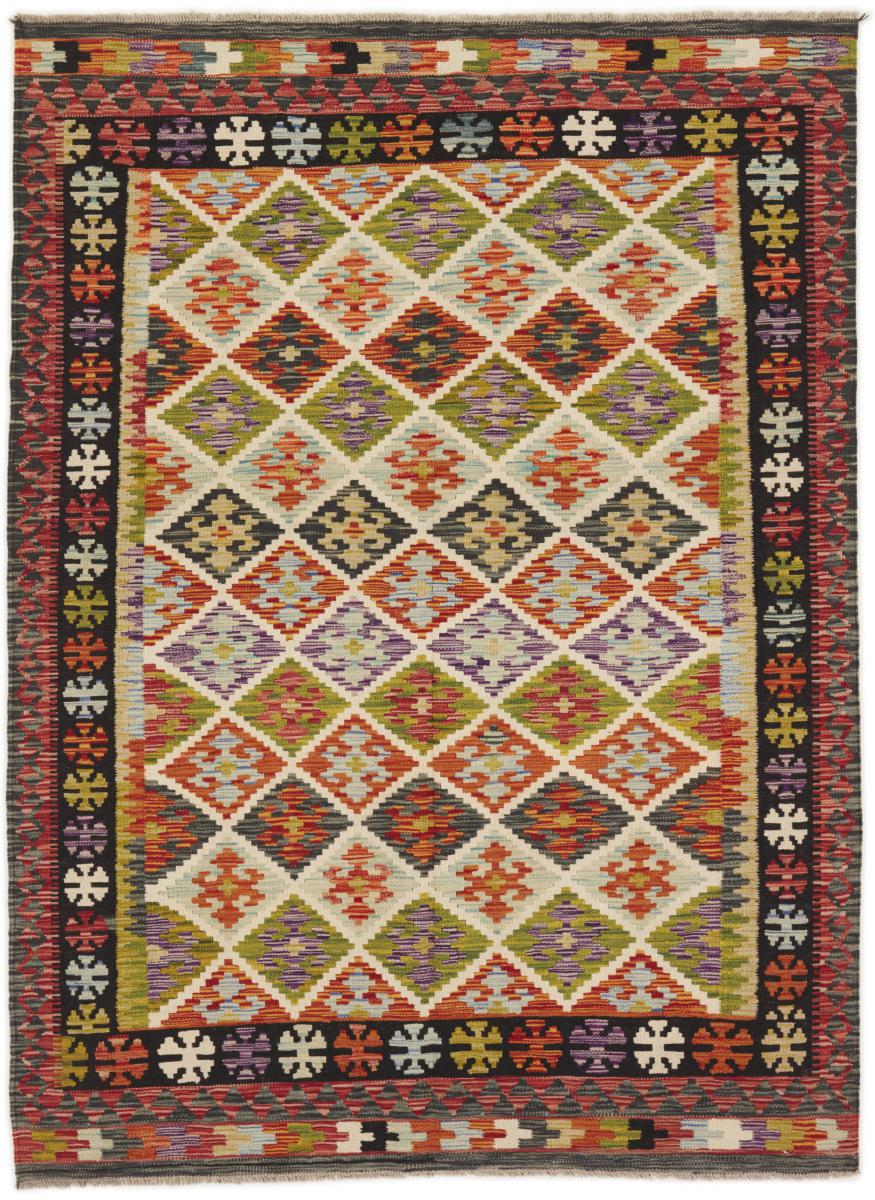 Tapis afghan Kilim Afghan 203x150 203x150, Tapis persan Tissé à la main