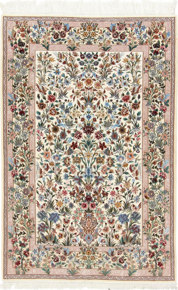 Perserteppich Isfahan Seidenkette 236x150 236x150, Perserteppich Handgeknüpft