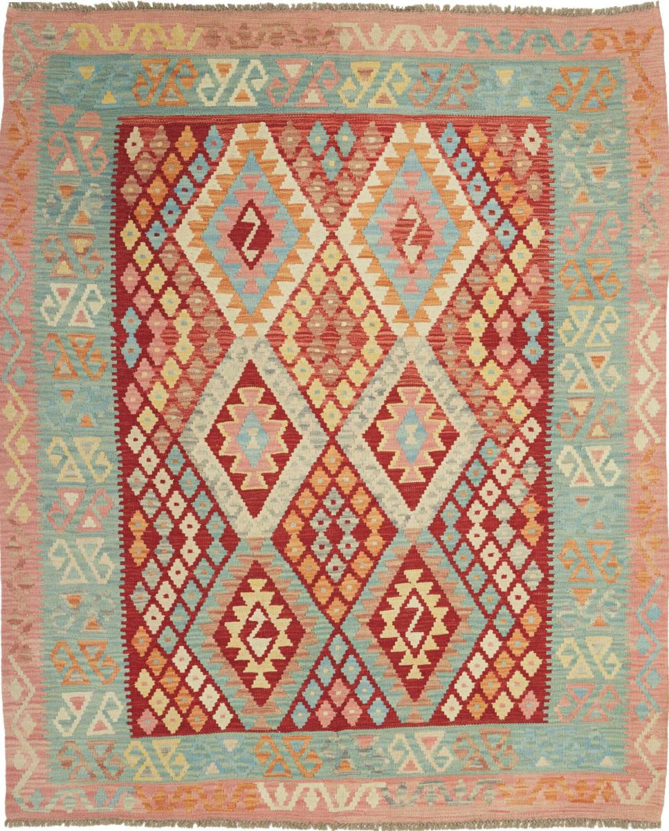 Afghaans tapijt Kilim Afghan 6'2"x5'1" 6'2"x5'1", Perzisch tapijt Handgeweven