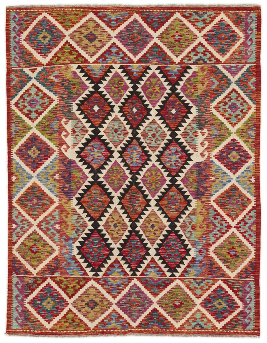 Afghansk tæppe Kelim Afghan 197x153 197x153, Persisk tæppe Håndvævet