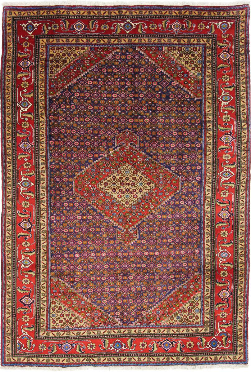 Tapis persan Ardabil 9'6"x6'7" 9'6"x6'7", Tapis persan Noué à la main