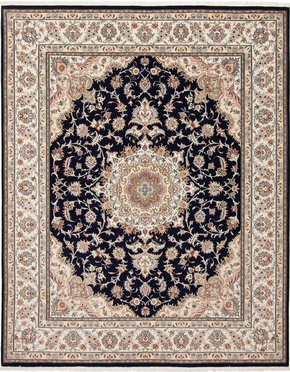 Persian Rug Tabriz Designer 8'2"x6'6" 8'2"x6'6", Persian Rug Knotted by hand