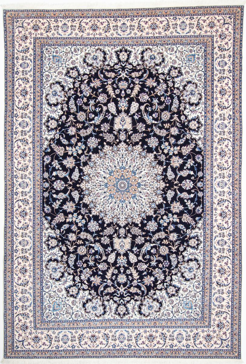 ペルシャ絨毯 ナイン 6La 10'7"x7'1" 10'7"x7'1",  ペルシャ絨毯 手織り