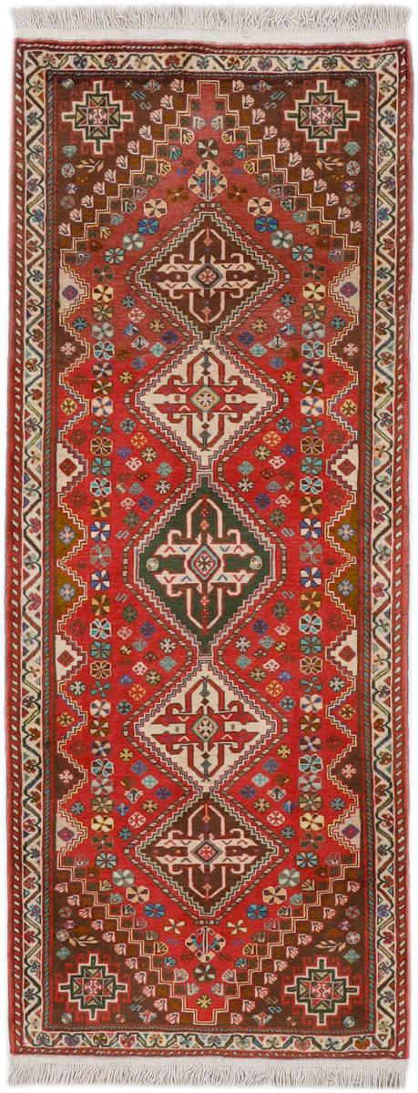 Persian Rug Shiraz 6'6"x2'7" 6'6"x2'7", Persian Rug Knotted by hand