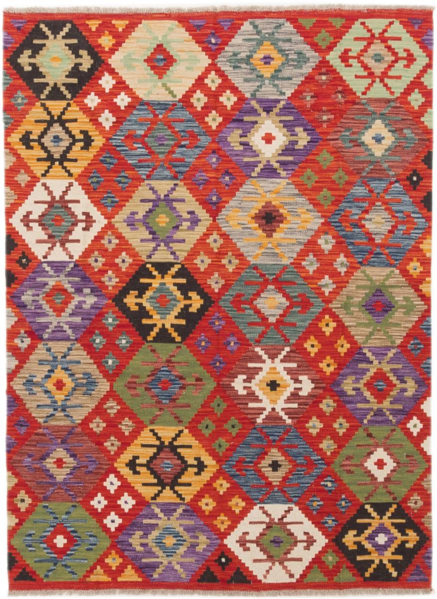 Tapete afegão Kilim Afegão 177x132 177x132, Tapete persa Tecido à mão