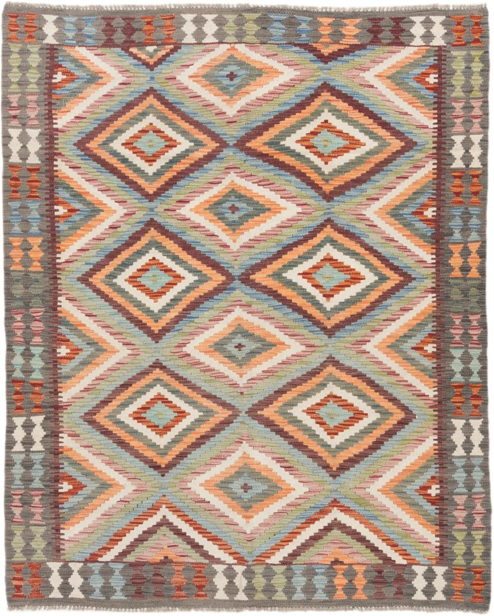 Afghan rug Kilim Afghan 6'5"x5'1" 6'5"x5'1", Persian Rug Woven by hand