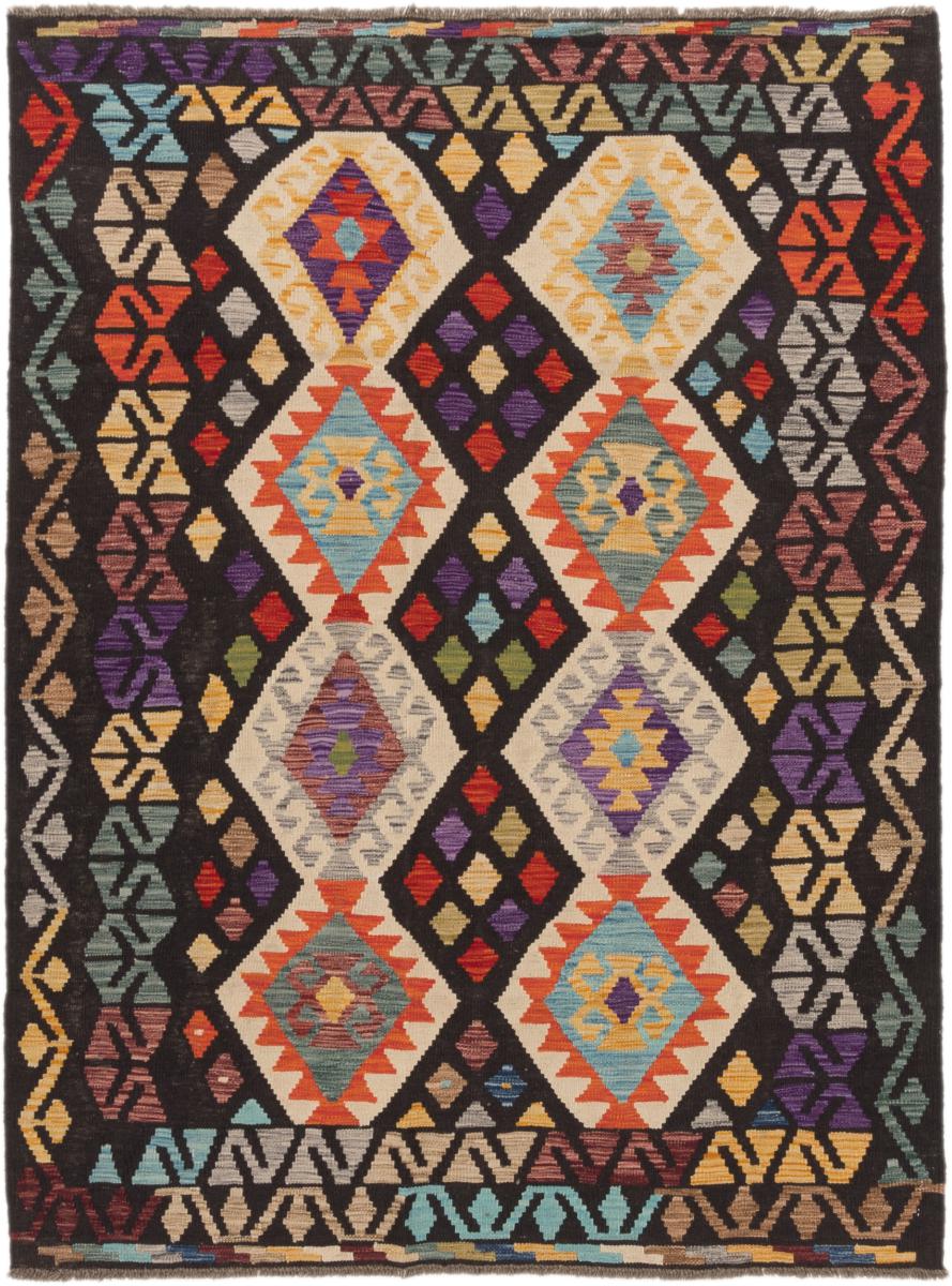 Tapete afegão Kilim Afegão 205x155 205x155, Tapete persa Tecido à mão