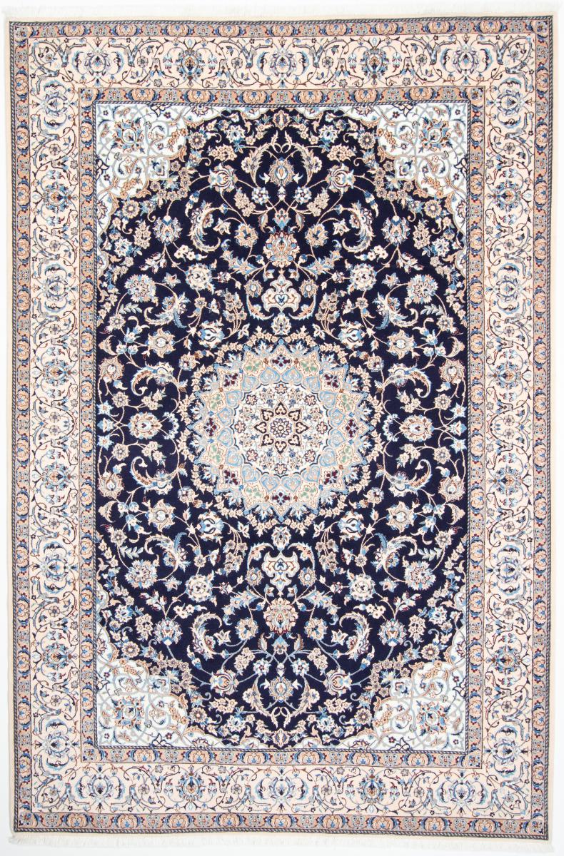 Tapis persan Naïn 9La 10'4"x6'9" 10'4"x6'9", Tapis persan Noué à la main