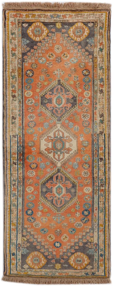 Persian Rug Shiraz 6'1"x2'6" 6'1"x2'6", Persian Rug Knotted by hand