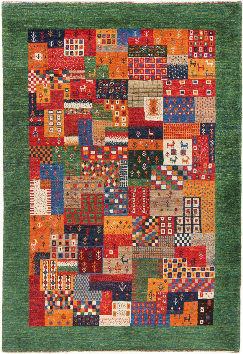 Perzisch tapijt Perzisch Gabbeh Loribaft Nowbaft 6'2"x4'4" 6'2"x4'4", Perzisch tapijt Handgeknoopte