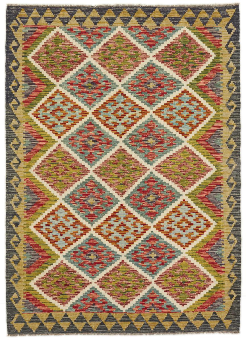 Afghan rug Kilim Afghan 6'1"x4'5" 6'1"x4'5", Persian Rug Woven by hand