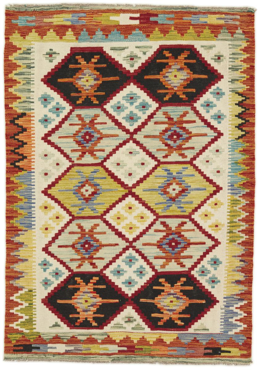 Tapis afghan Kilim Afghan 138x98 138x98, Tapis persan Tissé à la main