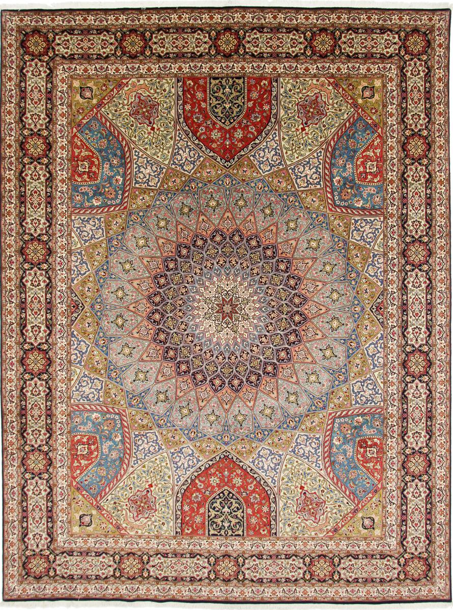 Persian Rug Tabriz 50Raj 401x301 401x301, Persian Rug Knotted by hand