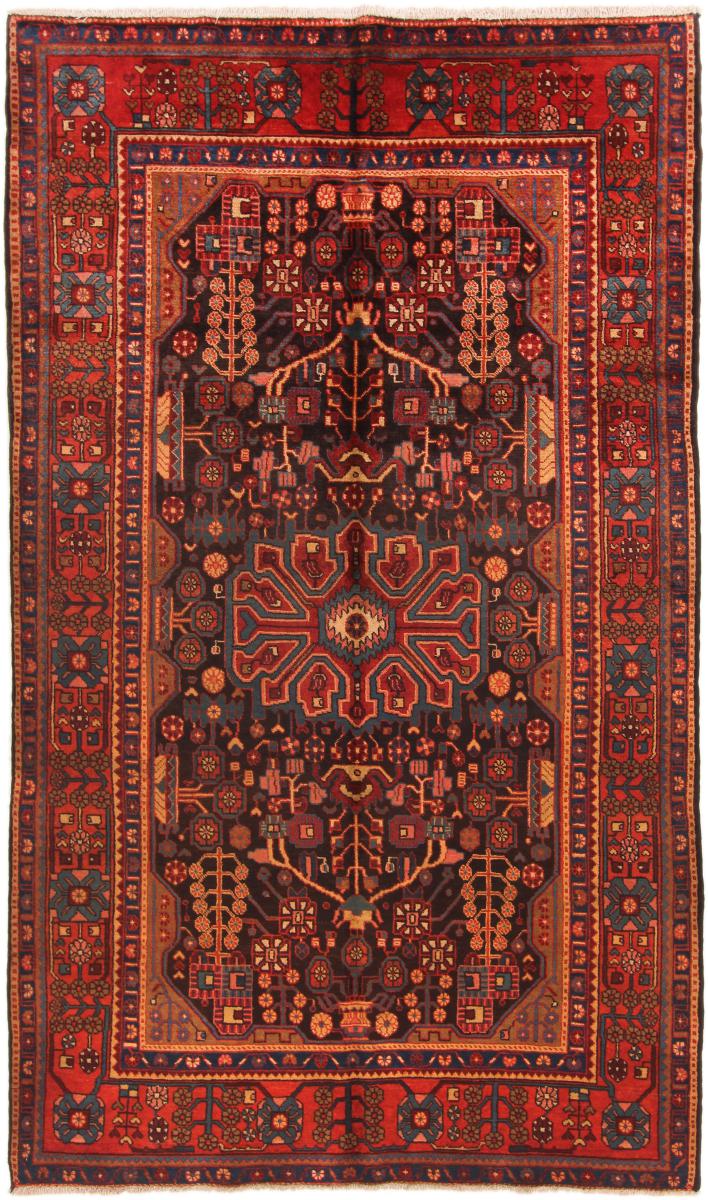 Persian Rug Nahavand 9'3"x5'5" 9'3"x5'5", Persian Rug Knotted by hand