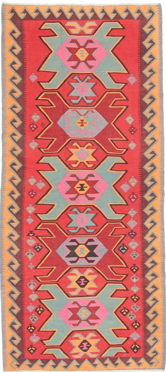 Tapis persan Kilim Fars Azerbaijan Antique 332x151 332x151, Tapis persan Tissé à la main