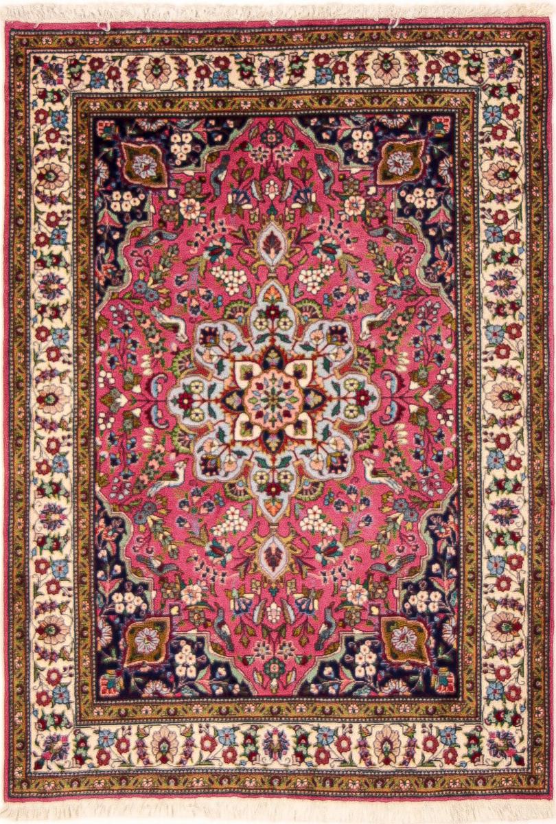 Persian Rug Tabriz Mahi 4'8"x3'5" 4'8"x3'5", Persian Rug Knotted by hand