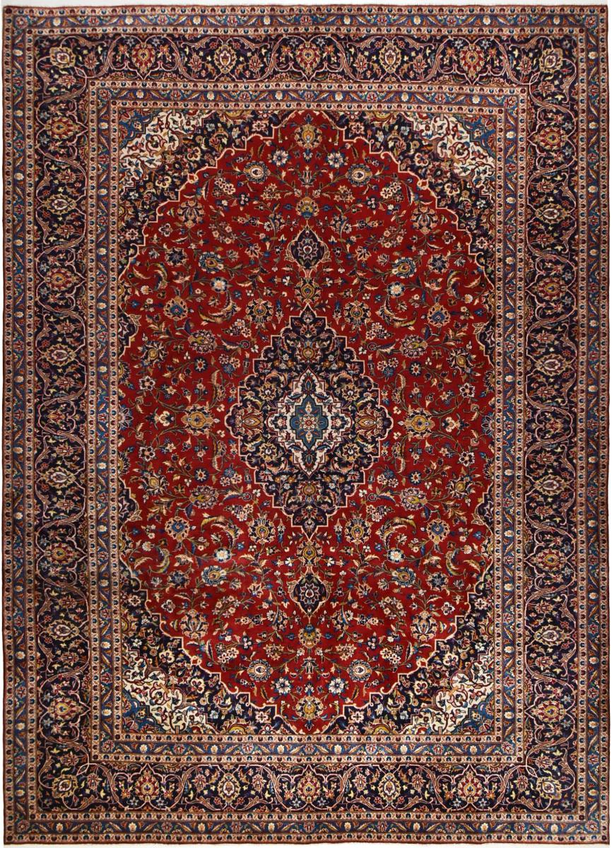 Persian Rug Keshan 13'9"x9'9" 13'9"x9'9", Persian Rug Knotted by hand