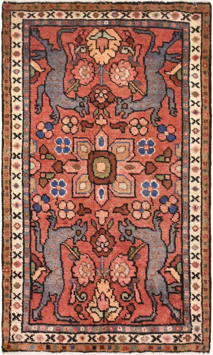  ペルシャ絨毯 ハマダン 104x61 104x61,  ペルシャ絨毯 手織り