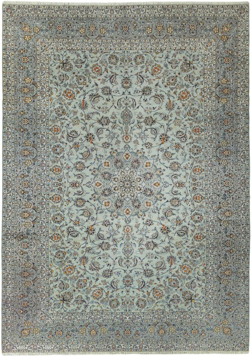 Tapis persan Kashan 13'9"x9'6" 13'9"x9'6", Tapis persan Noué à la main