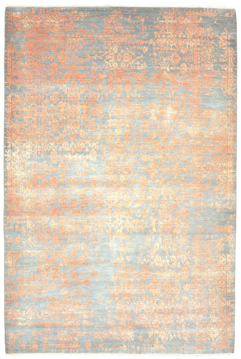 Indo rug Sadraa 10'0"x6'5" 10'0"x6'5", Persian Rug Knotted by hand