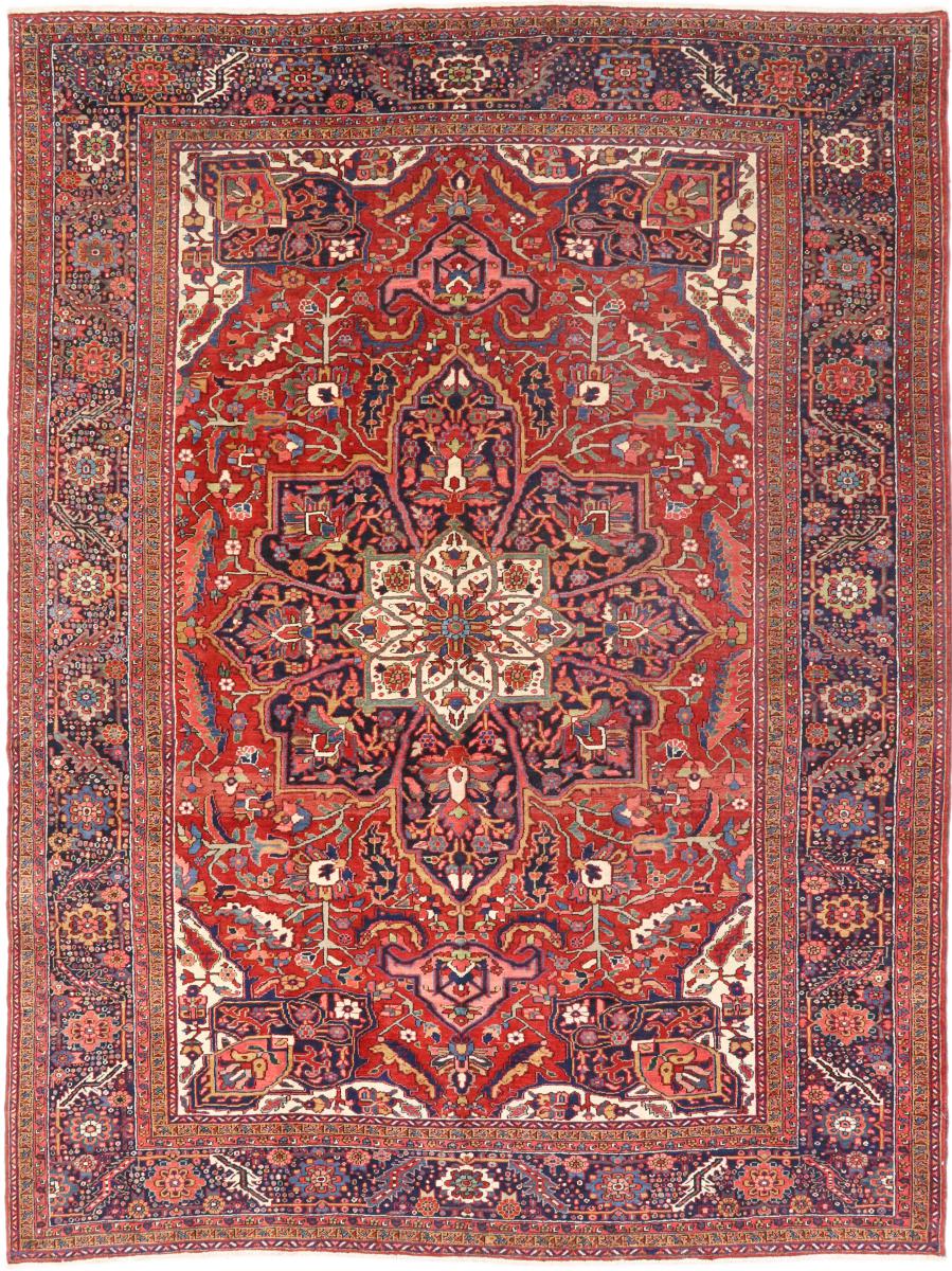 Perzisch tapijt Heriz Antiek 385x286 385x286, Perzisch tapijt Handgeknoopte