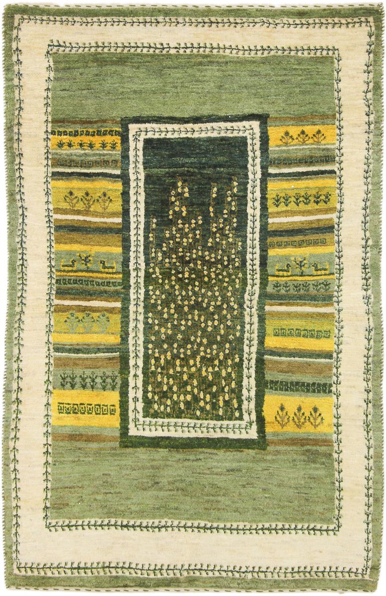 Persialainen matto Persia Gabbeh Loribaft Nature 4'10"x3'1" 4'10"x3'1", Persialainen matto Solmittu käsin