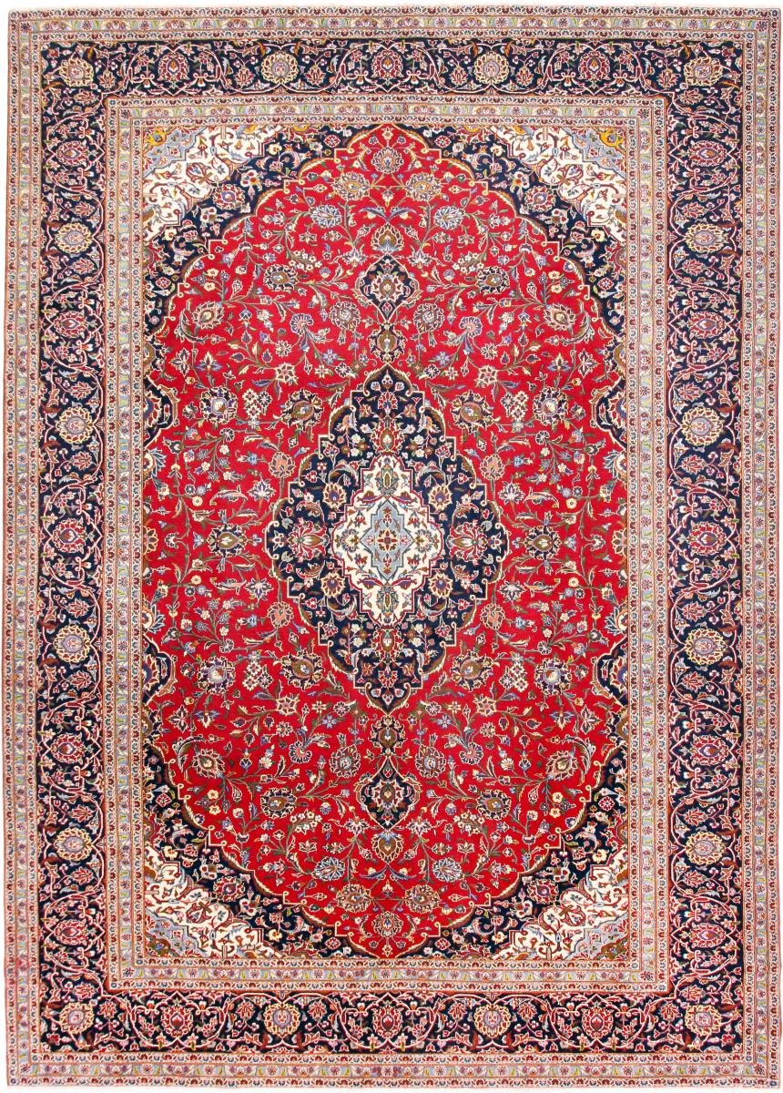 Perzisch tapijt Keshan 13'4"x9'7" 13'4"x9'7", Perzisch tapijt Handgeknoopte