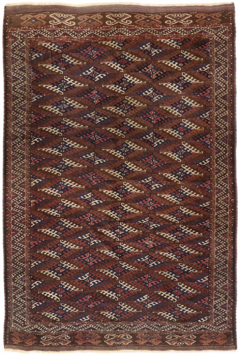 Perserteppich Turkaman Antik 10'0"x6'11" 10'0"x6'11", Perserteppich Handgeknüpft