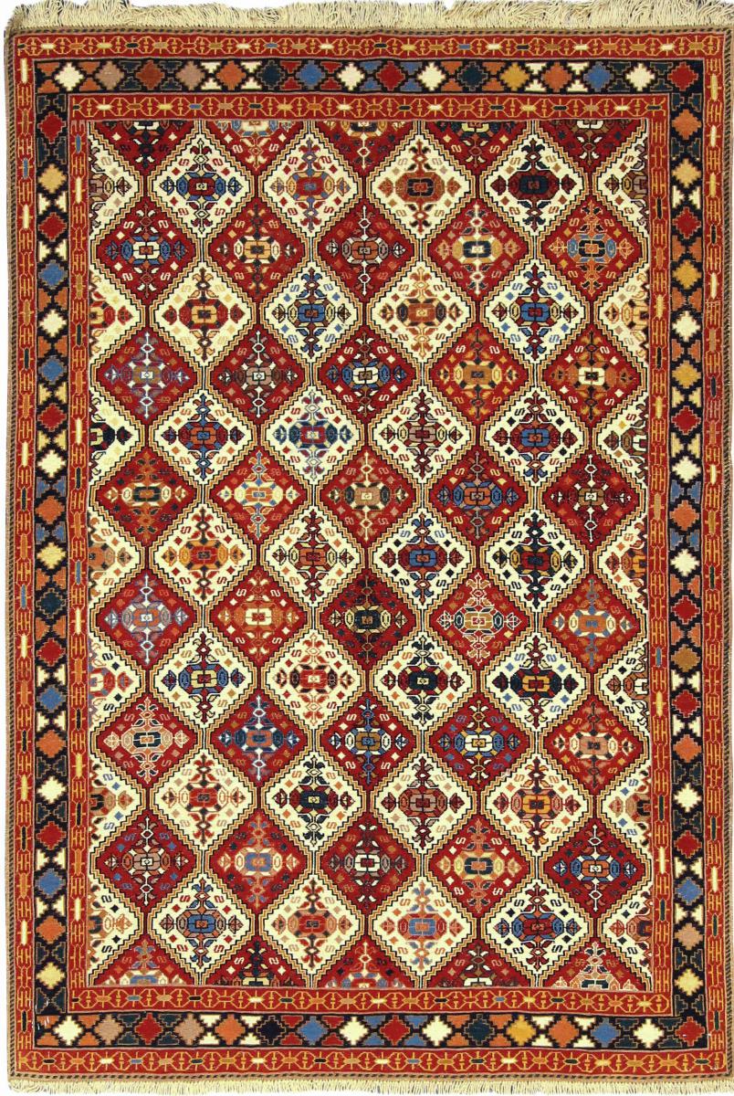 Persian Rug Kilim Fars 6'6"x4'4" 6'6"x4'4", Persian Rug Woven by hand