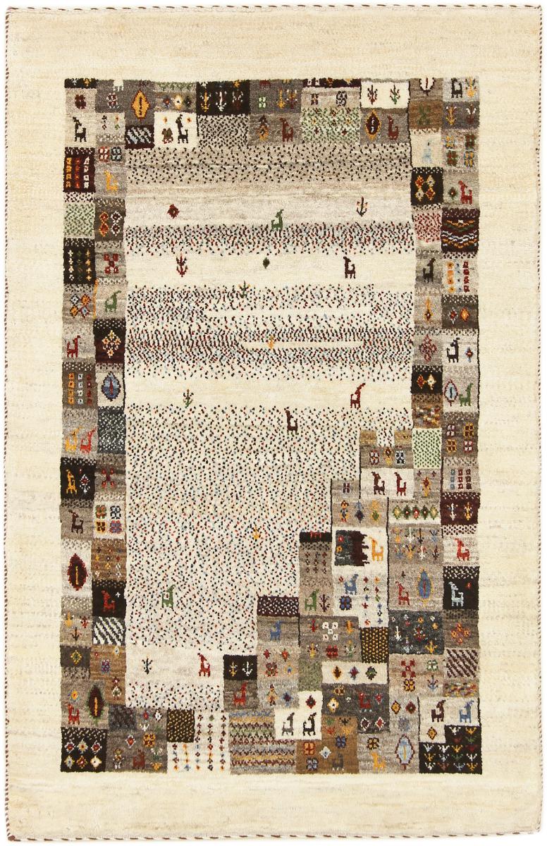 Perzsa szőnyeg Perzsa Gabbeh Loribaft Nature 4'4"x2'10" 4'4"x2'10", Perzsa szőnyeg Kézzel csomózva