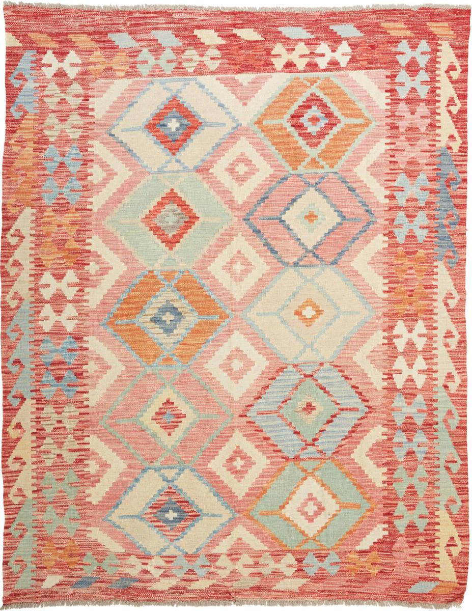 Afghan rug Kilim Afghan 6'6"x5'1" 6'6"x5'1", Persian Rug Woven by hand