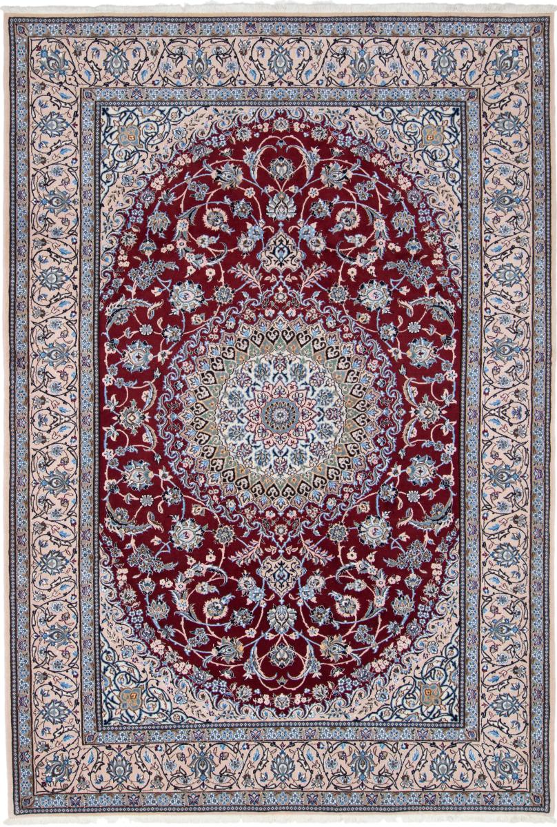 Persian Rug Nain 9La 9'6"x6'7" 9'6"x6'7", Persian Rug Knotted by hand