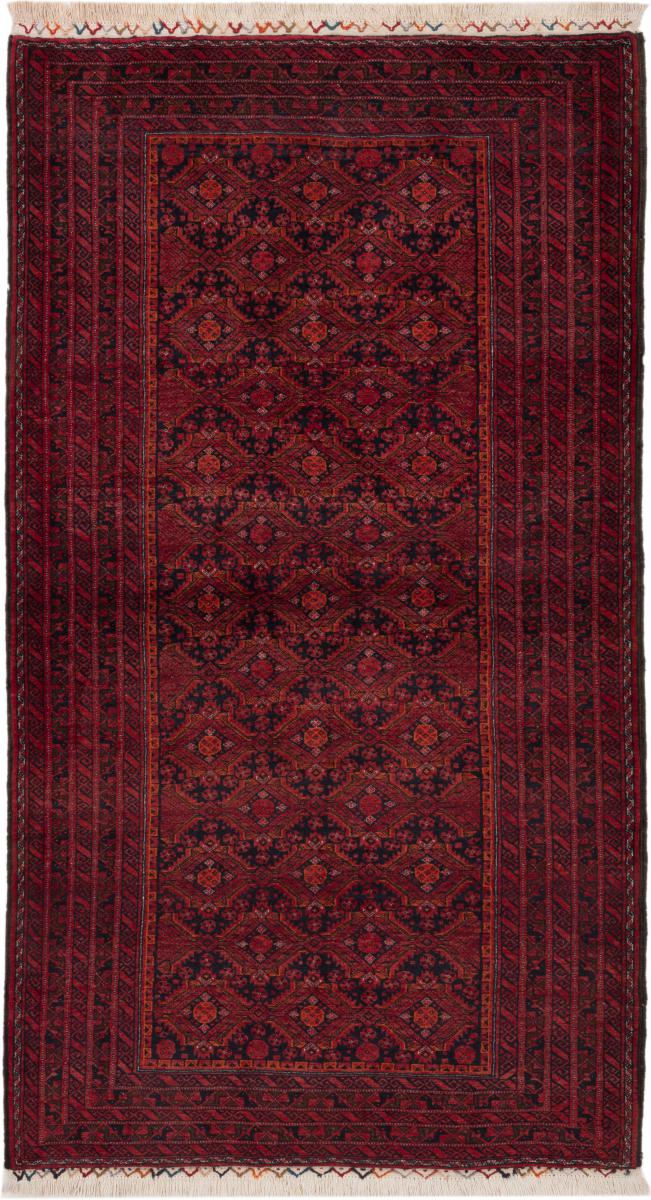 Persian Rug Baluch 6'4"x3'6" 6'4"x3'6", Persian Rug Knotted by hand